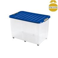 Caixa de arrumação com rodas 150l,  Caixa de arrumação com rodas 150l