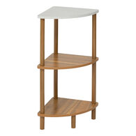 Estante de canto COME castanho