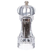 Moinho com pimenta em acrílico,  Moinho com pimenta em acrílico