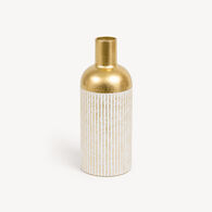 Jarra MIRSA branco e dourado 43,5cm