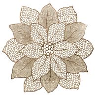 Individual de mesa flor dourada 44cm