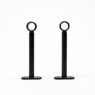 Conjunto 2 suportes preto mate 150mm