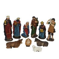 Conjunto de 10 figuras para presépio 14/16cm,  Conjunto de 10 figuras para presépio 14/16cm