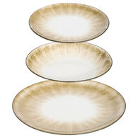 Servi&ccedil;o de mesa 12 pe&ccedil;as SOPHIE castanho