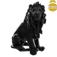 Estátua decorativa leão em resina,  Estátua decorativa leão em resina