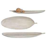 Centro de mesa em forma de FOLHA