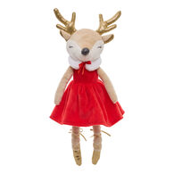 Figura Rena com vestido vermelho 44cm