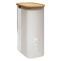 Frasco para arroz em vidro e bambu 16cl