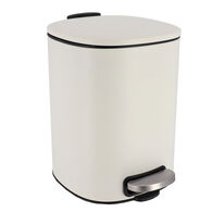 Balde wc com pedal e soft close branco 5l