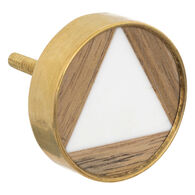 Conjunto de 2 puxadores ISLA decorados em madeira