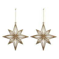 Conjunto de 2 pendurantes estrela
