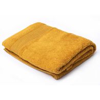 Toalha len&ccedil;ol de banho amarela TIMELESS 100x150cm
