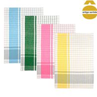 Conjunto de 4 panos de cozinha multicheck 40x60cm