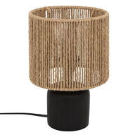 Candeeiro de mesa KOBY preto em cer&acirc;mica