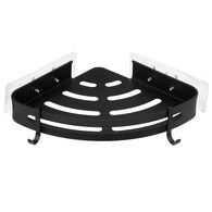 Suporte wc com adesivo preto alum&iacute;nio