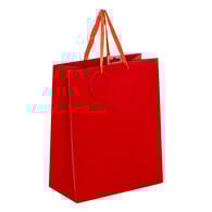 Saco de oferta vermelho com brilhantes 33x13,7cm,  Saco de oferta vermelho com brilhantes 33x13,7cm