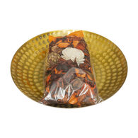Pot-pourri baunilha com prato de metal dourado,  Pot-pourri baunilha com prato de metal dourado
