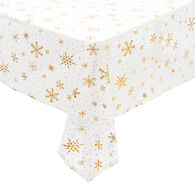 Toalha de mesa branco com flocos de neve 140x240cm