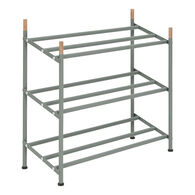 Sapateira extens&iacute;vel com 3 n&iacute;veis verde em metal