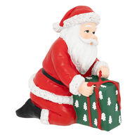 Figura de pai natal com presente 15cm,  Figura de pai natal com presente 15cm