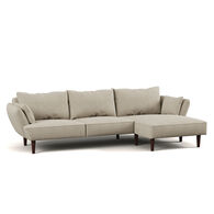 Sof&aacute; BRUGES bege com chaise longue