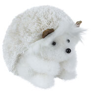 Figura ouriço branco com pelo