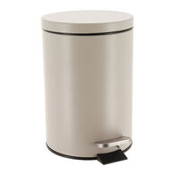 Balde wc bege em a&ccedil;o inox 3l