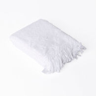 Toalha de m&atilde;os branca com estrelas 50x90cm