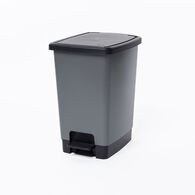 Balde Do Lixo Carbono Cover Com Pedal 30L