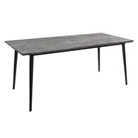 Mesa De Jantar Cinza Escuro Ac&aacute;cia 