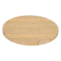 T&aacute;bua girat&oacute;ria bege em bambu 35cm
