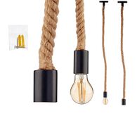 Candeeiro de teto em corda com 1 foco