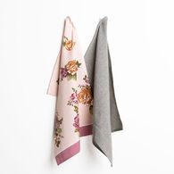 Conjunto de 2 panos BELLISSIMA ANNABEL rosa 46x65cm,  Conjunto de 2 panos BELLISSIMA ANNABEL rosa 46x65cm