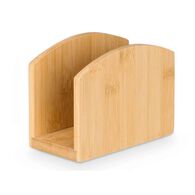 Porta Guardanapos Vertical Em Bambu 13x6,2x10cm,  Porta Guardanapos Vertical Em Bambu 13x6,2x10cm