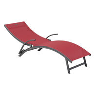 Espreguiçadeira dobrável SAMBA rosa,  Espreguiçadeira dobrável SAMBA rosa