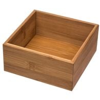 Caixa organizadora em bambu 7x15x15cm,  Caixa organizadora em bambu 7x15x15cm