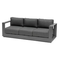 Sof&aacute; de 3 lugares ALLURE cinza escuro