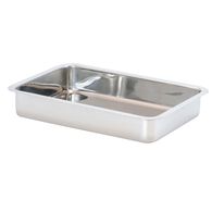 Assadeira inox rectangular 7x40x28,5cm,  Assadeira inox rectangular 7x40x28,5cm
