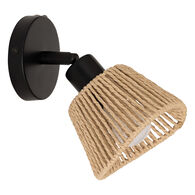 Candeeiro de parede MYHA bege em corda