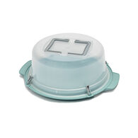 Boleira azul com tampa para transporte 36cm