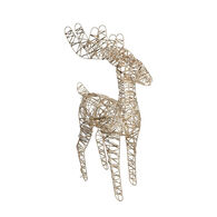 Rena luminosa dourada com 120 led's