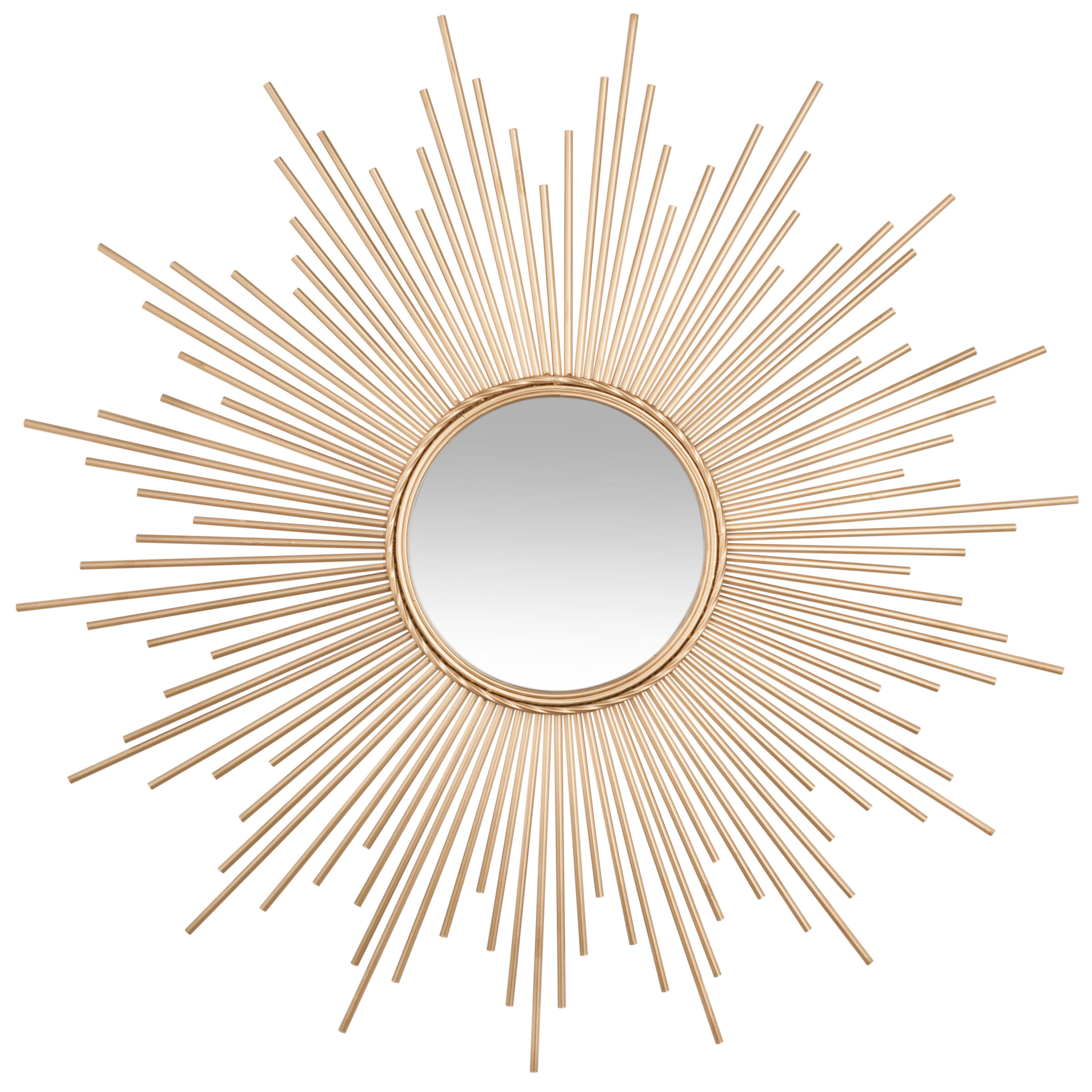 Espelho com iluminação LED SOLAR D90CM DOURADO