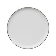 Prato de sobremesa SUBLIMA cinza claro em porcelana 20cm