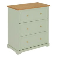 Cómoda Com 3 Gavetas Mohea Celadon,  Cómoda Com 3 Gavetas Mohea Celadon