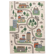 Tapete TINY TOWN multicolor 100x150cm