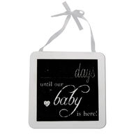 Placa COUNTIG DAYS branca 33,2x20cm