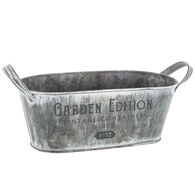 Vaseira GARDEN EDITION cinza em zinco 33cm