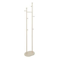 Cabide com 6 ganchos bege em metal 187,5cm,  Cabide com 6 ganchos bege em metal 187,5cm