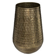 Jarra OASIS dourada em metal 23cm