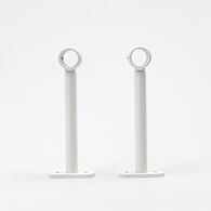 Conjunto 2 suportes branco mate 150mm